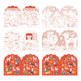 Petit Collage Dogs Colouring Book with Stickers Multi-Coloured