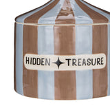 Emporium Hidden Treasure Decorative Storage Cannister Blue and Brown