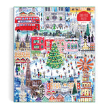 Galison Michael Storrings Christmas World Foil Puzzle 1500pc