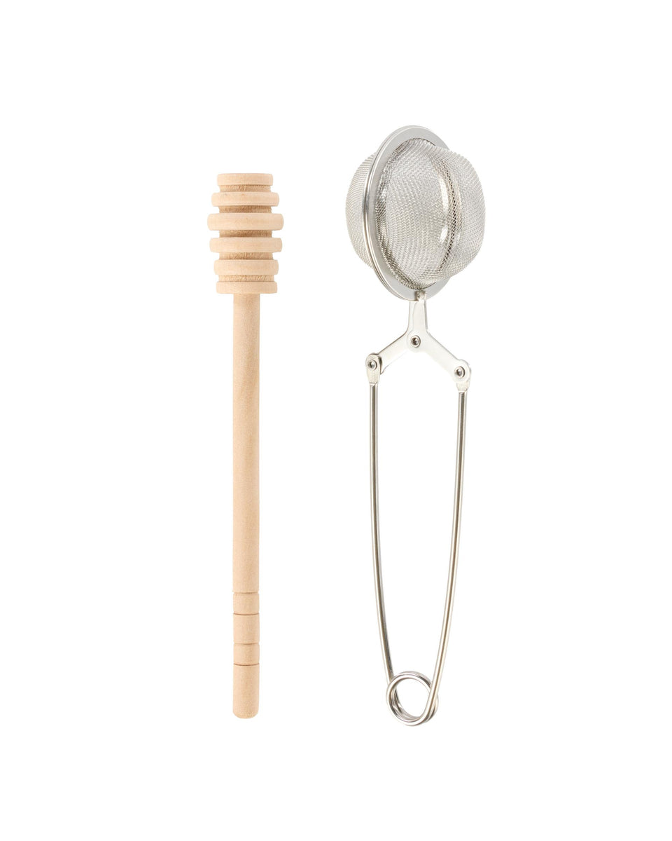 Leaf & Bean Stainless Steel Tea Infuser and Honey Dipper Set – Acos ...