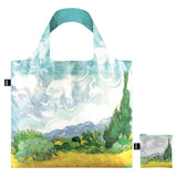LOQI Vincent Van Gogh Wheat Field With Cypresses Tote Bag