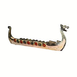 Vintage Dragon Boat Incense Holder Creative Statue Home Office Ornament