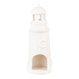 Emporium Landry Tealight Holder Lighthouse Silhouette White Gloss