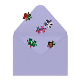 Galison Joy Laforme Christmas Square Greeting Card Puzzle Multi-Coloured