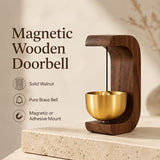 Wooden Magnetic Door Bell No Drilling Self Adhesive Chime Gift Home Decor