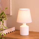 Amalfi Milton Table Lamp Set Cream & Taupe