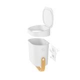 Umbra Bellwood Compost Bin White & Natural