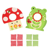 Petit Collage Toadstool Toss Wooden Cornhole Game Multi-Coloured