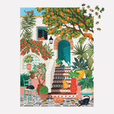 Galison Mediterranean Cats Puzzle 1000pc Multi-Coloured