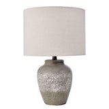 Amalfi Rustic Stone Table Lamp Stone & Cream