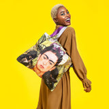 LOQI Frida Kahlo Self-Portrait Hummingbird Reusable Tote Bag