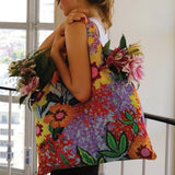 LOQI Pomme Chan Thai Floral Tote Bag Multi