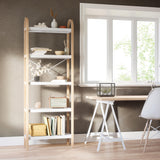 Umbra Bellwood Freestanding Shelf 5 Tier White & Natural