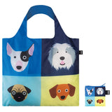 LOQI Stephen Cheetham Dogs Reusable Tote Bag Multi
