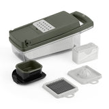 MasterChef Sage Gadgetra 15pc Food Slicer Set Sage & Clear