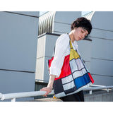 LOQI Mondrian Composition Recycled Polyester Tote Bag Multi