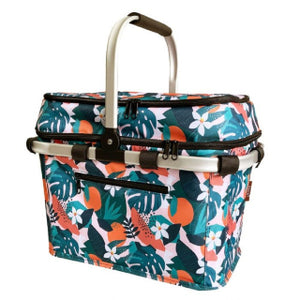 Sachi 4 Person Insulated Picnic Basket - Exotic Jungle