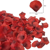 1000pcs Wine Red Shades Silk Petals Flowers Rose Wedding Event Scatters Flower