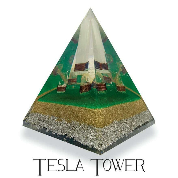 Mega Tesla Tower Energy Generator Orgone Pyramid Emf Protection