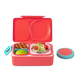 OmieBox UP Hot & Cold Lunch Box Kids Food Storage Container - Cherry Pink