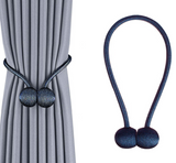 2x Magnetic Ball Curtain Tiebacks Tie Backs Hooks Clothing Home Textiles Blue