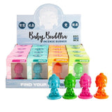 Baby Buddha Incense Burner Holder Home Decor Aromatherapy Yoga - Green Wisdom