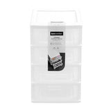 4 Layers Drawer Plastic Desktop Cabinet Storage Organiser Office Stationery Asst