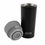 Black Oasis Insulated Coffee Mug Cup Travel Thermal Stainless Steel Flask Vacuum