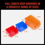 30Pc Parts Storage Bins Wall Mounted Tool Organiser Board Tray Rack Workshop Box