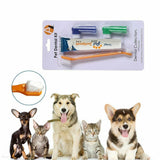 2x Pet Dog Cat Cleaning Toothpaste Toothbrush Back Up Brush Set Vanilla Flavour