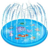 1x Kids Splash Sprinkler Water Play Pad Mat Inflatable Spray Pool Toy 170cm For Kids - Asstd