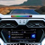 RGB Activated Music Rhythm LED Light Strip Lamp Sound Control Rechargeable Black