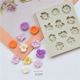 3D Flower Silicone Fondant Mould Cake Border Decor Baking Mold Sugarcraft DIY