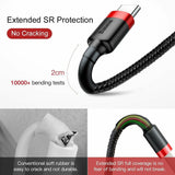 Baseus USB Type C to USB-C Cable QC3.0 60W PD Quick Charge Fast Charging 1M