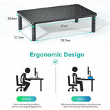 Height Adjustable Computer Monitor Stand Riser Laptop Printer TV Desktop Mount