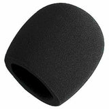 5pcs Universal Pop Filter Windscreen Microphone Sponge Foam Cover Black 7x6cm