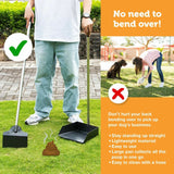 1PK Pooper Scooper Pan & Scoop Stainless Steel Rust Proof Pet Basic 90cm