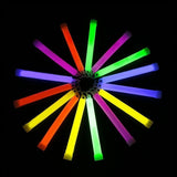 2x Glow in the Dark Sticks Tube Hook Glowsticks Lanyard Fun Party Decor 15cm