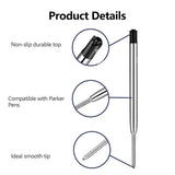 10x Parker Quink Flow Ball Pen Point Reffils Reffil