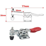 4x Holding Capacity Quick Release Hand Tool Toggle Clamp Horizontal 220Lb