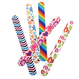 5x Nail File Dual Sided Emery Boards Fingernails Toenail Manicure Designs Assort