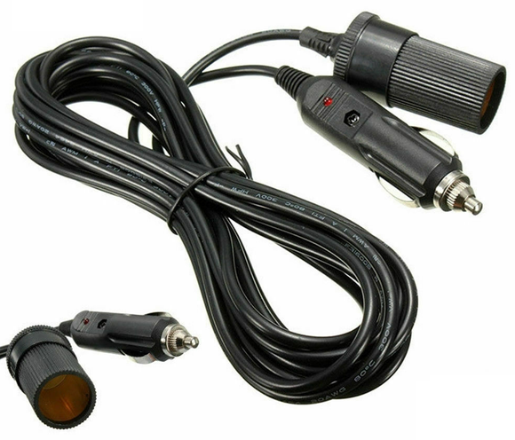 5m Car Cigarette Cigar Lighter Extension Adapter Plug Cable Cord Lead Socket 12V