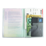 Clear Matte Transparent Passport Cover Protector Travel Holder Organiser Wallet