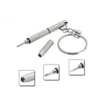 2x Mini Screwdriver 3 in1 Keychain Glasses Watch Phone Screw Repair Tool Keyring