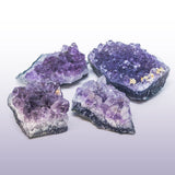 4Pcs 15-30g Natural Amethyst Quartz Crystal Cluster Druzy Geode Stone Healing
