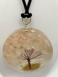 Rose Quartz Tree of Life Orgonite Orgone Crystal Pendant Energy Healing EMF