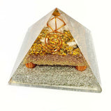 Tiger Eye Crystal Merkaba Orgonite Orgone Pyramid Talisman Powerful
