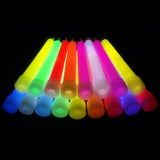 2x Glow in the Dark Sticks Tube Hook Glowsticks Lanyard Fun Party Decor 15cm