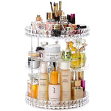 Acrylic Makeup Organiser 360° 3 Layer Rotating Clear Cosmetics Holder Storage