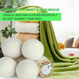 6x Wool Dryer Balls Natural Reusable Hand Made Engergy Saving Laundry Softener